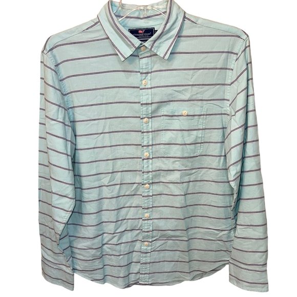 Men's Vineyard Vines Slim Fit‎ Singer Island Longshore Button-Down Shirt Medium - Picture 1 of 7